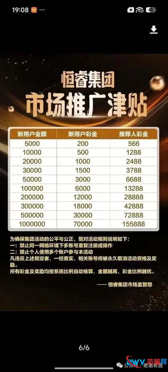 恒睿集团骗局预警：高薪推广实为资金盘收割