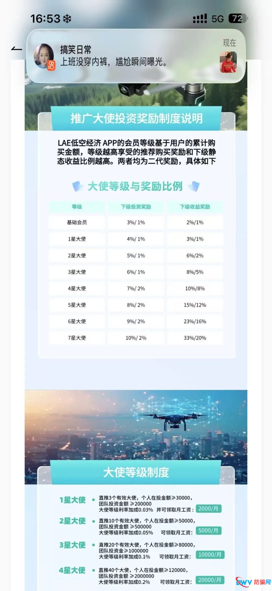 警惕！LAE低空经济 APP：疑似杀猪盘+资金盘，这些特征要认清
