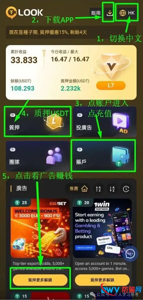 让你充钱、拉人、罚80%——看清LOOK必崩资金盘的五个死穴(1)