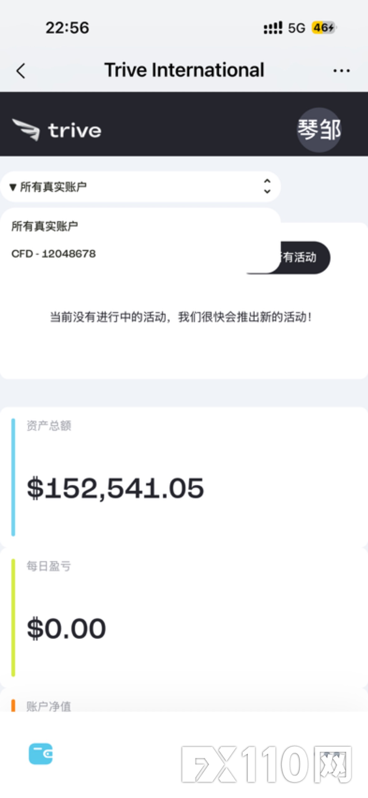 15.2万美金账户被Trive恶意封控