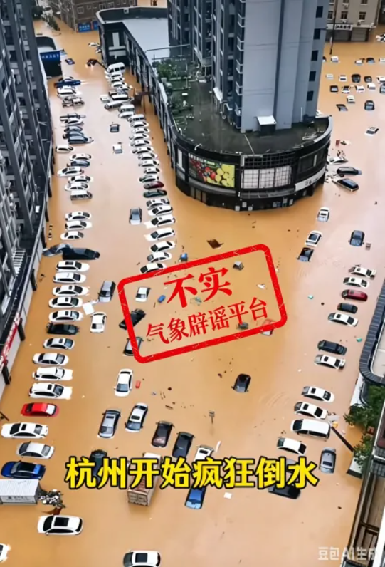 杭州“疯狂倒水”？杭州市气象局：假的！| 谣言粉碎机(2)