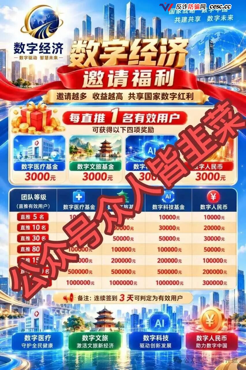 数字经济APP冒充国家数据局，日利率0.8%拉人头，交钱才能提现是收割信号，跑路倒计时